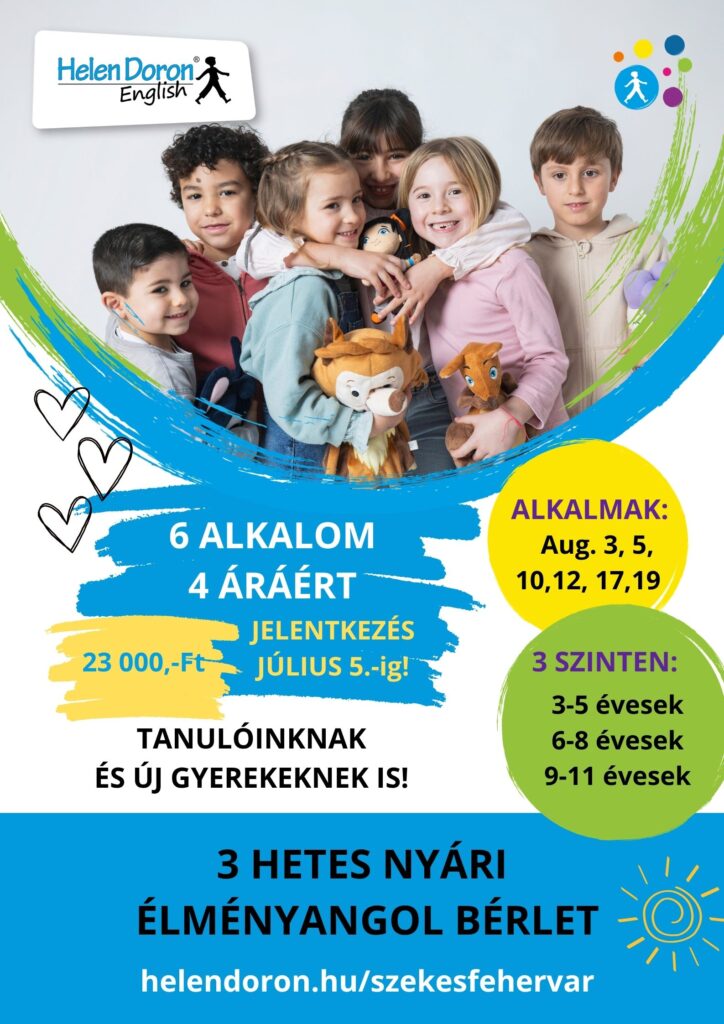 Nyári angol gyerekeknek Székesfehérváron