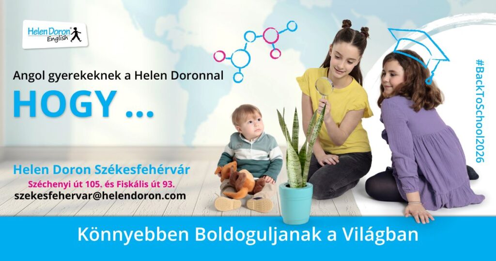 Gyerekek angolórán a Helen Doron Székesfehérvár nyelviskolában