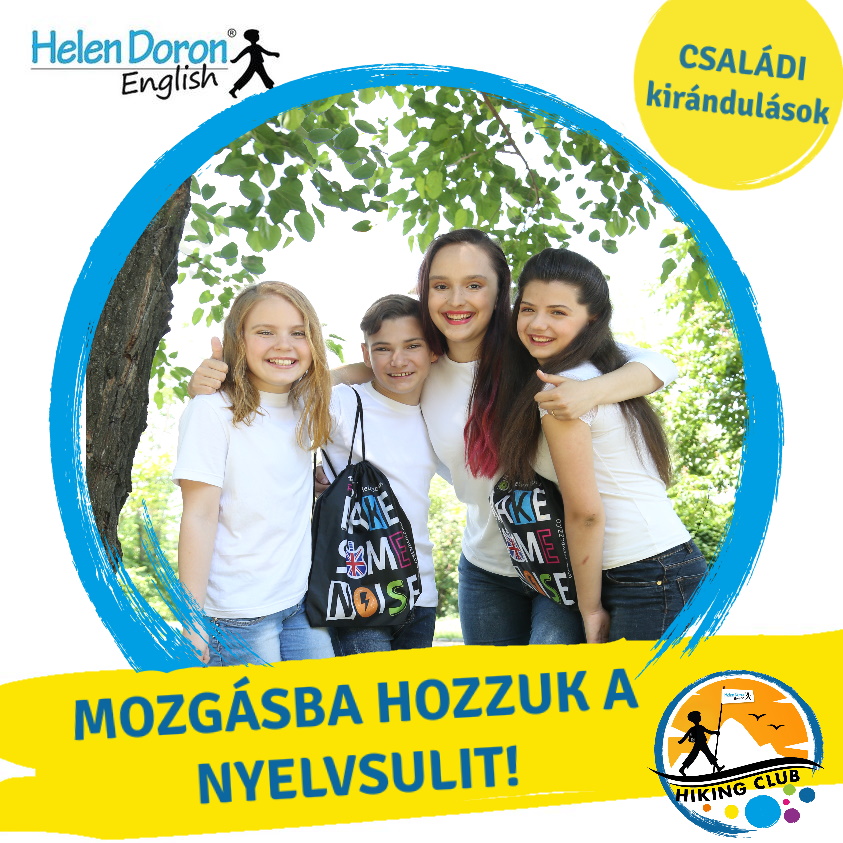 Read more about the article Helen Doron Hiking club – Mozgásba hozzuk a nyelvsulit!